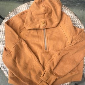 Lululemon Scuba Oversized 1/2 Zip Coper Brown Size M/L